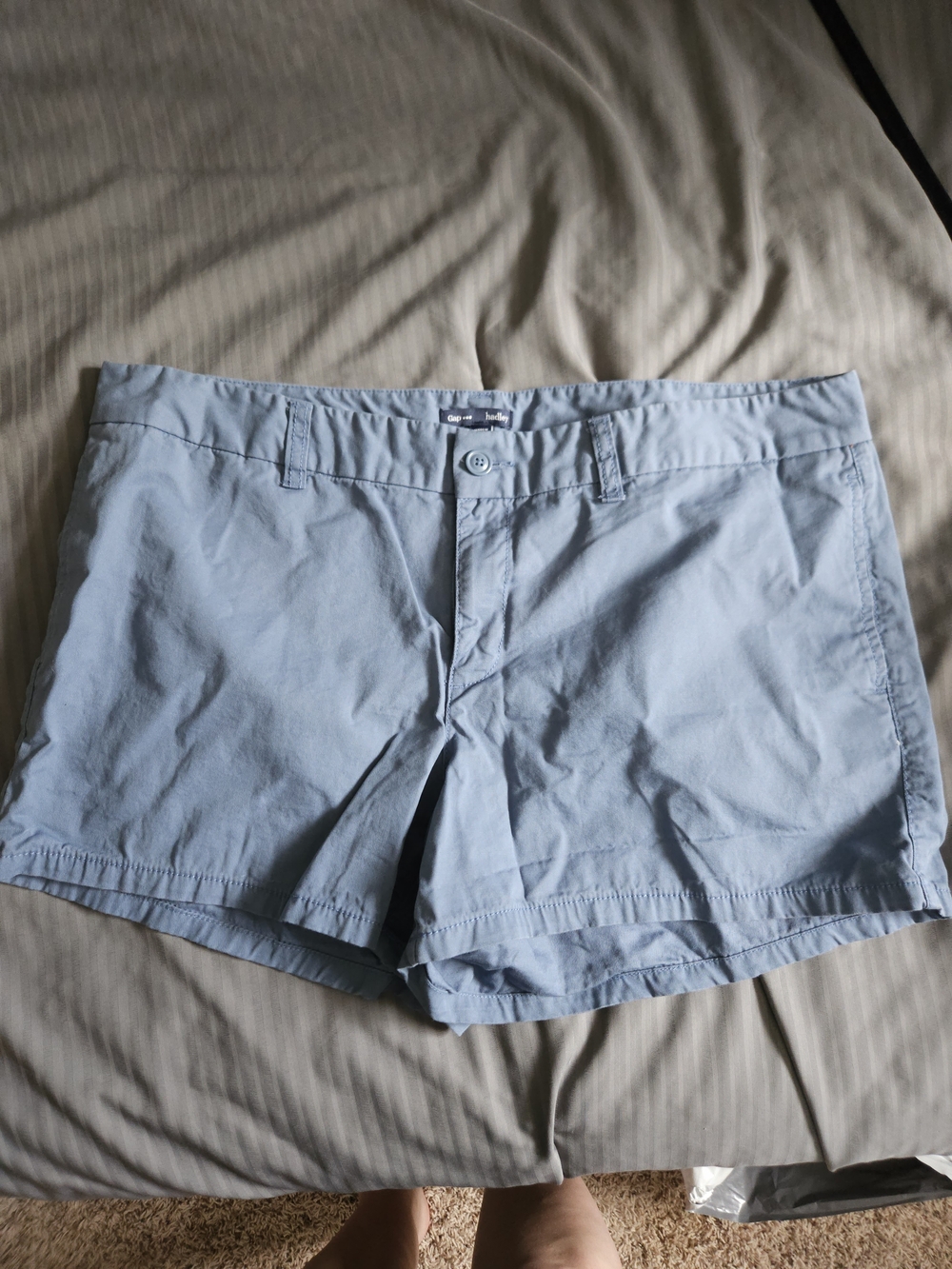 GAP Light Blue Women’s Flat-Front Shorts